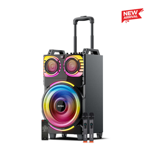 Intex Thriller 1300 Trolley Speaker (130W Power & 3 Hours of Playback)